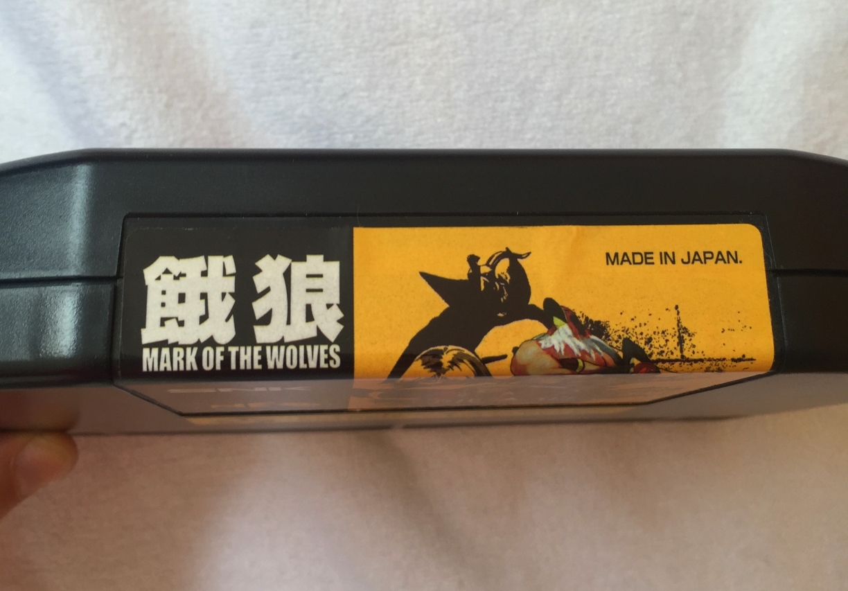 Carte D'enregistrement Originale Garou: Mark Of The Wolves Pour Neo Geo AES - Bon état